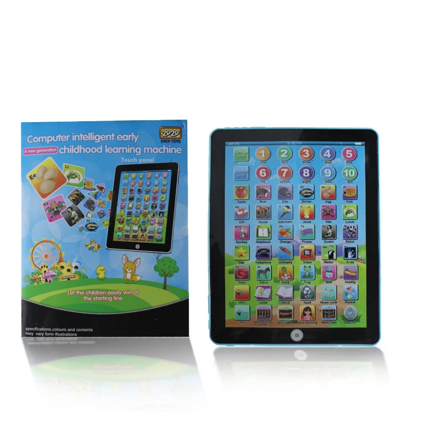 Kids Early Learning Education Touch Screen Mini iPad Tablet Computer Gift Toy For Children Learning Toys English Tablet Learning Machine