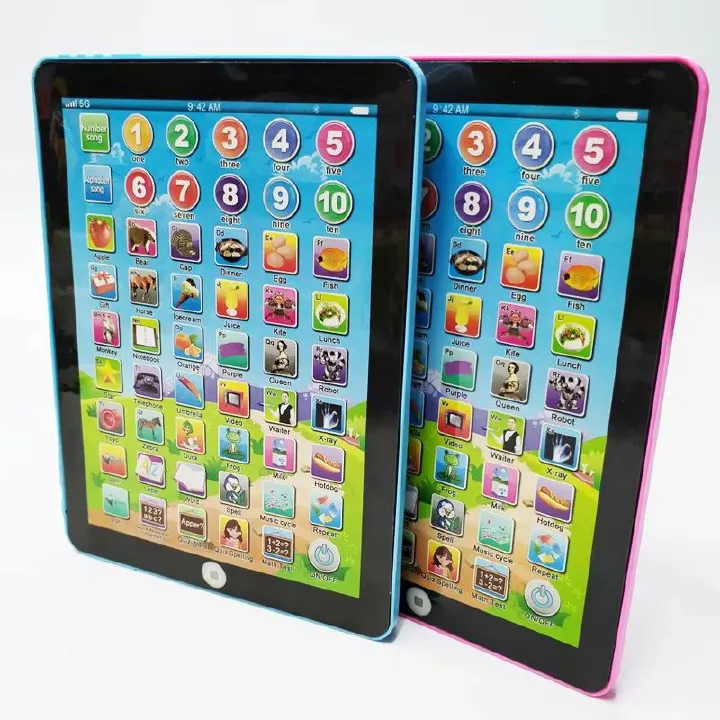 Kids Early Learning Education Touch Screen Mini iPad Tablet Computer Gift Toy For Children Learning Toys English Tablet Learning Machine