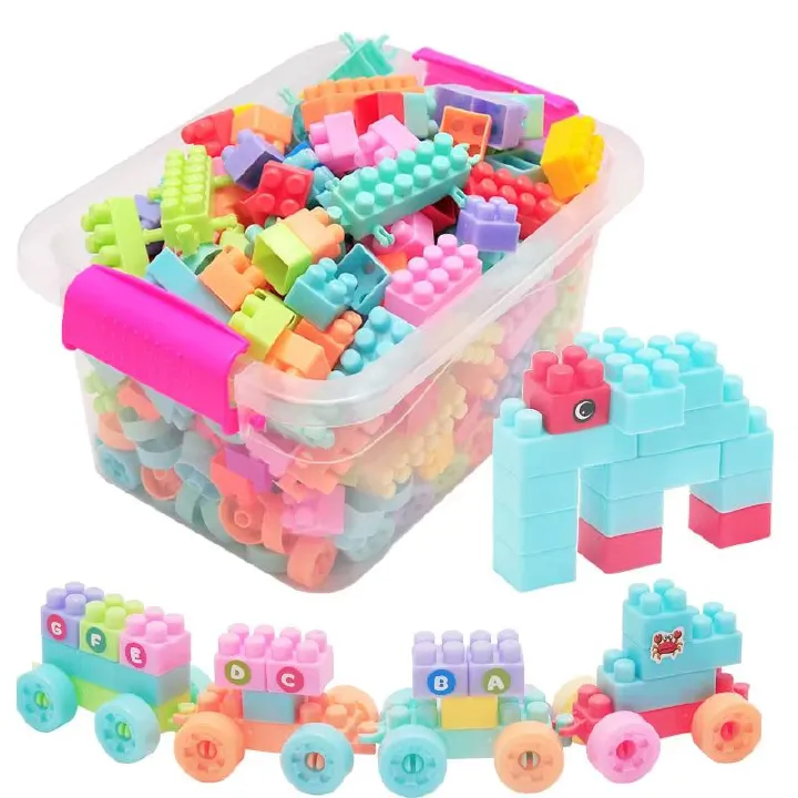 108 Pcs Kids Children DIY Puzzle Building Blocks Learning Educational Toys christmas gifts