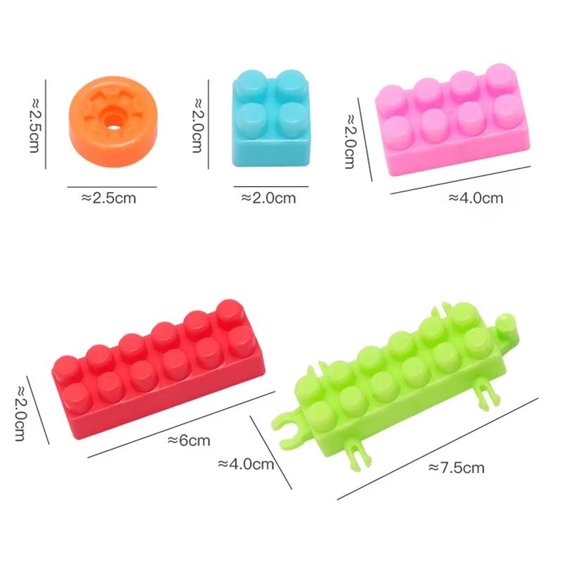 108 Pcs Kids Children DIY Puzzle Building Blocks Learning Educational Toys christmas gifts
