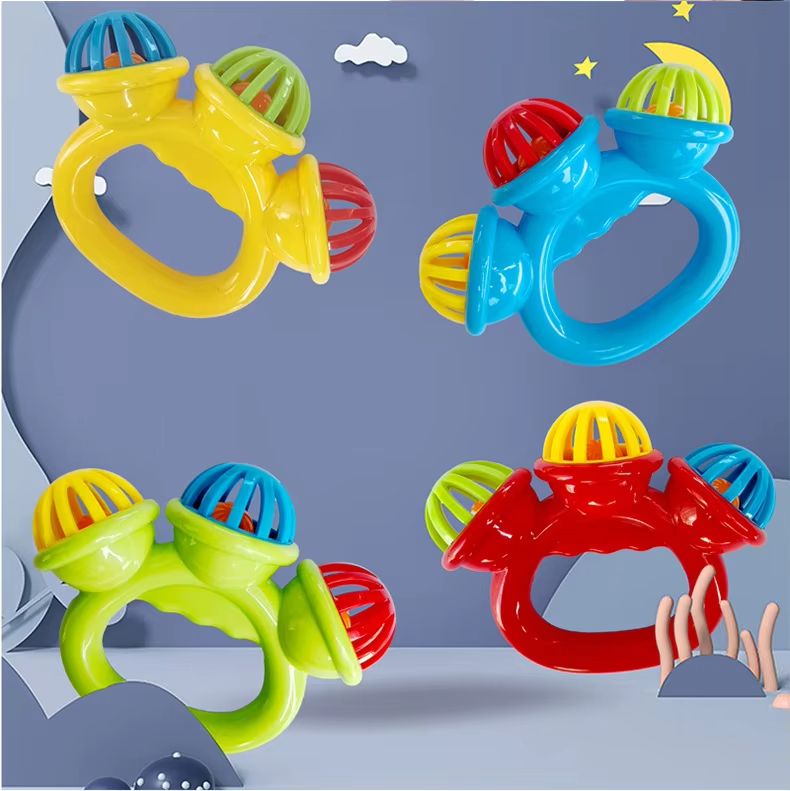 Baby Hand Rattle Ball Toys Newborn Grasping Hand Bell Sensory Toys Kids Safety Materials Toys for 0-36 Months Baby Children Gift