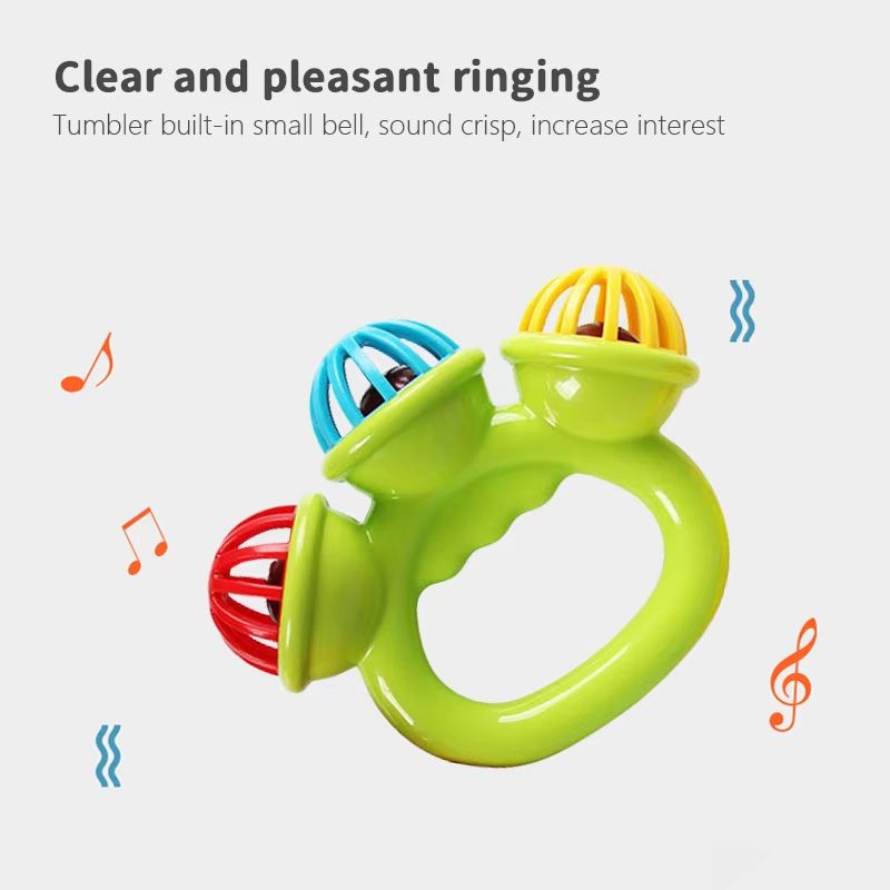 Baby Hand Rattle Ball Toys Newborn Grasping Hand Bell Sensory Toys Kids Safety Materials Toys for 0-36 Months Baby Children Gift