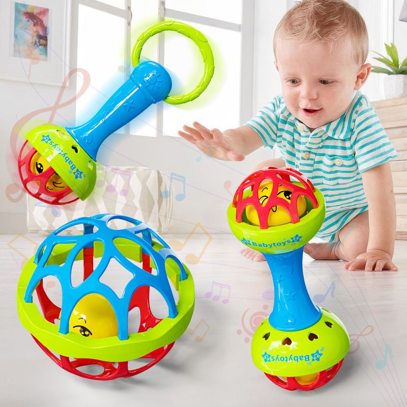 Baby Rattle Toys Textured Hand Touch Grasp Balls Newborn Gift Baby Sensory Developmental Educational Toys 0-36 Months Babies