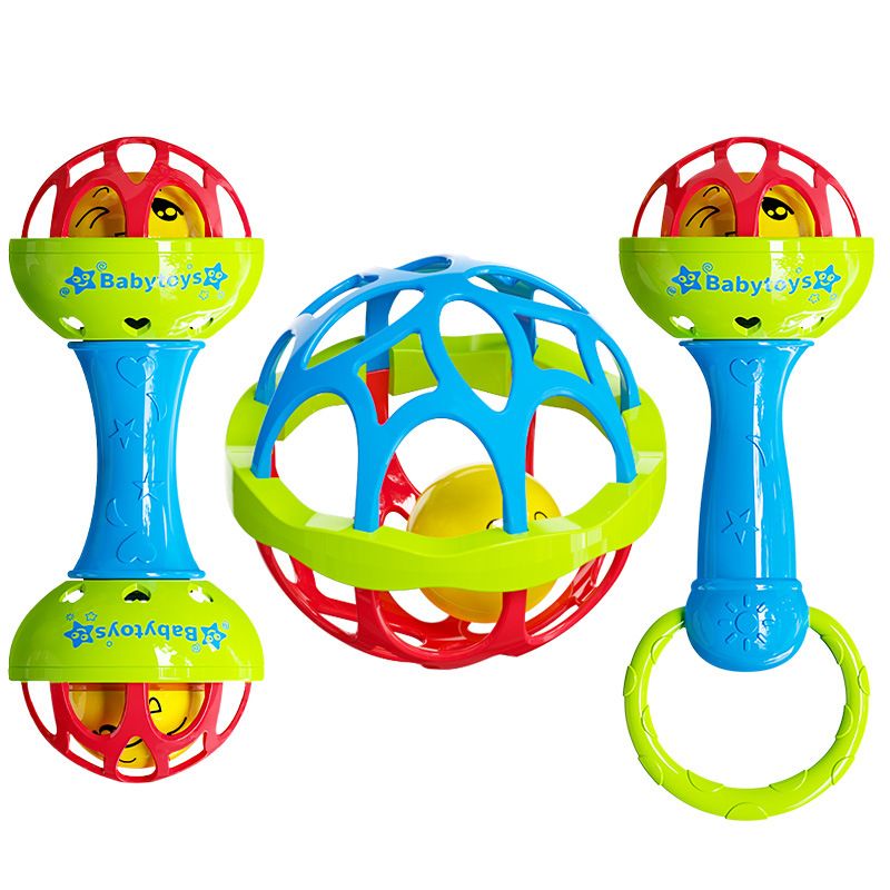 Baby Rattle Toys Textured Hand Touch Grasp Balls Newborn Gift Baby Sensory Developmental Educational Toys 0-36 Months Babies