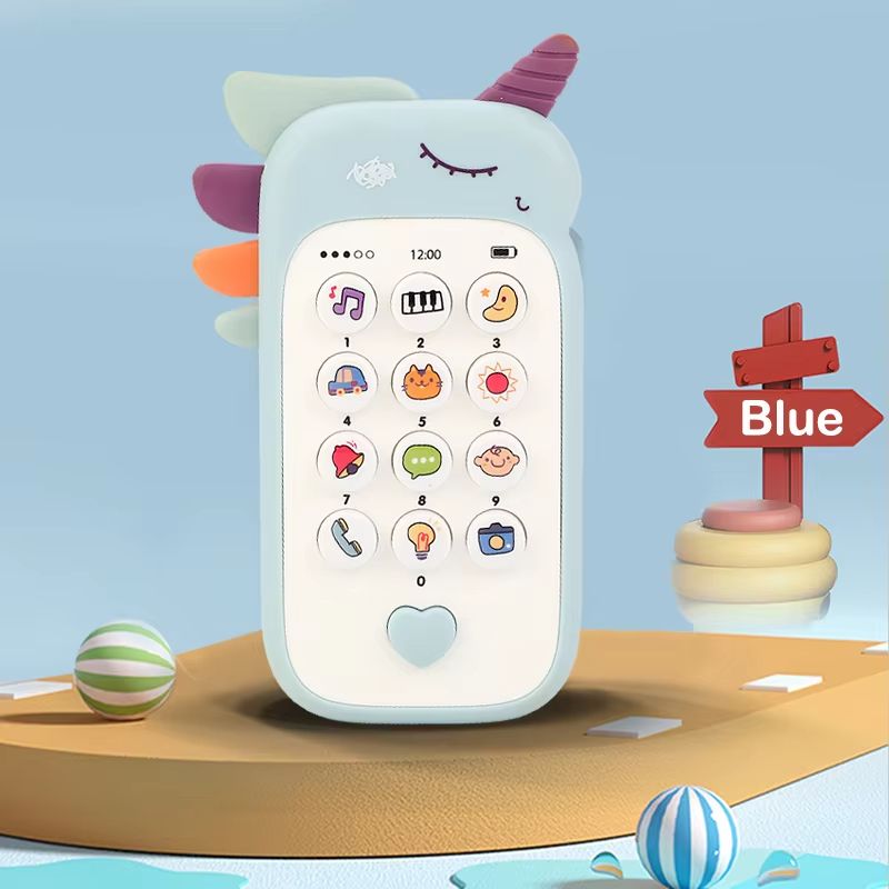 Baby Phone Toys Cute Telephone Teether Musical Voice Toy Early Educational Learning Machine Electronic Children Cellphone Gifts