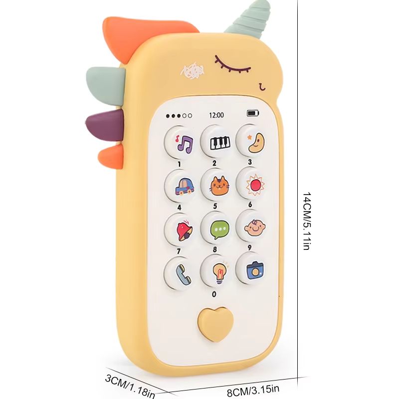 Baby Phone Toys Cute Telephone Teether Musical Voice Toy Early Educational Learning Machine Electronic Children Cellphone Gifts
