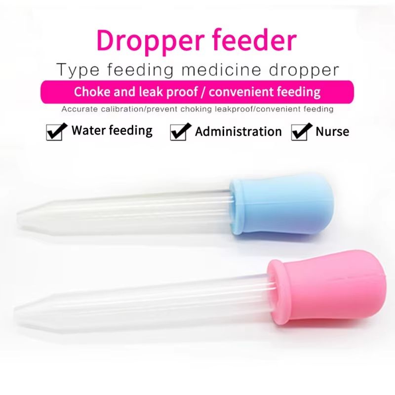 2pcs 5 ml Baby Child Medicine Dispenser Dropper Type Medicine Inspirator for Infant Toddler Liquid Given Medicine Feeder