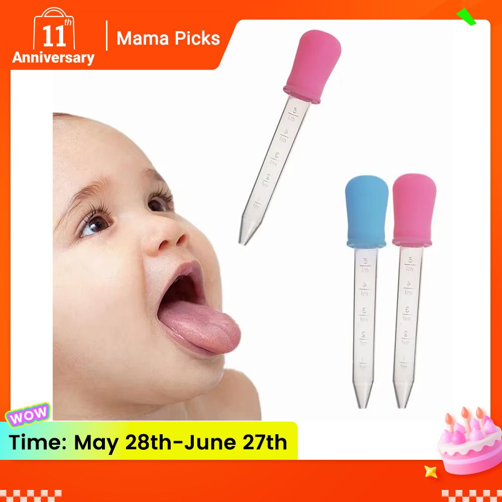 2pcs 5 ml Baby Child Medicine Dispenser Dropper Type Medicine Inspirator for Infant Toddler Liquid Given Medicine Feeder