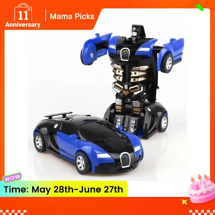 Transforming Robot With One Click Automatic Shape Conversion Boy Gift Toy Car Parent Child Interaction Model Car