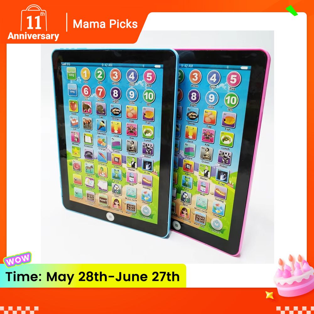 Kids Early Learning Education Touch Screen Mini iPad Tablet Computer Gift Toy For Children Learning Toys English Tablet Learning Machine