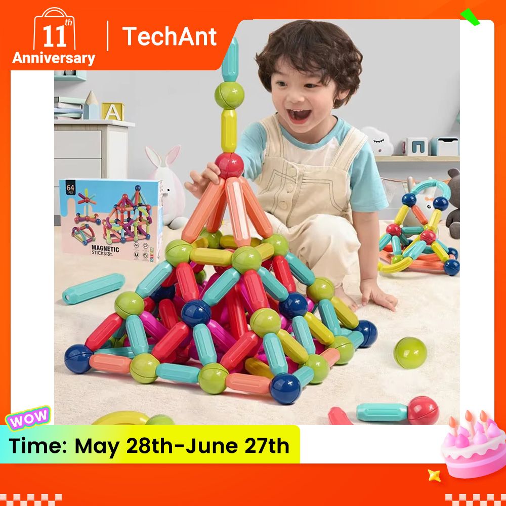 DIY Kids Educational Toys Colorful Creative Infantil Magnetic Building Sticks And Balls Blocks Magnets Juguetes Brinquedo Toy