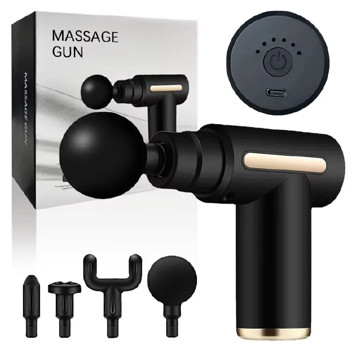 Portable Mini Wireless Muscle Massage Gun Compact Fascia Gun Silent Muscle Relaxation Vibration Massage Fitness Device
