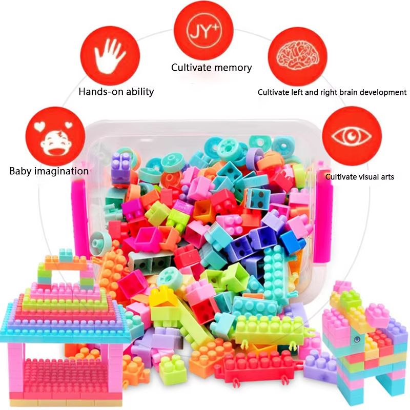 108 Pcs Kids Children DIY Puzzle Building Blocks Learning Educational Toys christmas gifts