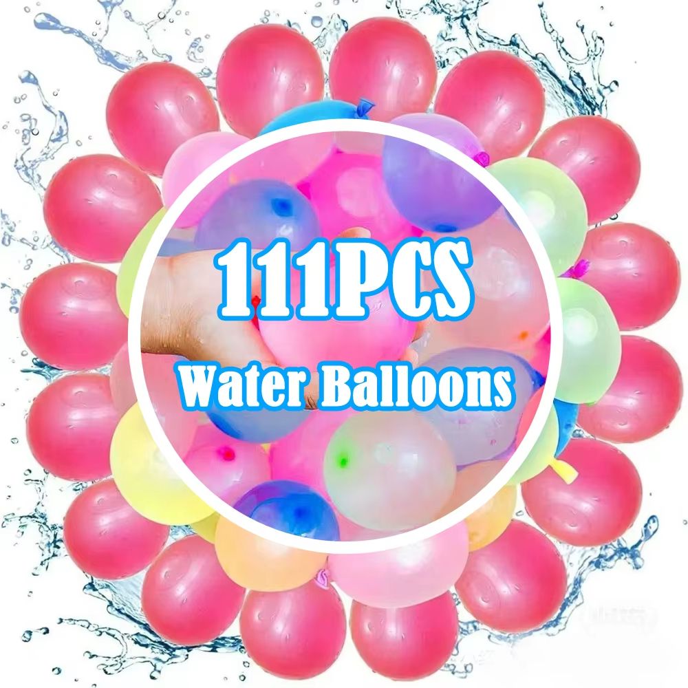 111pcs/bag Water Balloons Rapid Injection Funny Summer Outdoor Water Balloon Bombs For Kids and Adults Beach Water Fight Toys