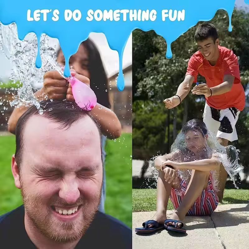 111pcs/bag Water Balloons Rapid Injection Funny Summer Outdoor Water Balloon Bombs For Kids and Adults Beach Water Fight Toys