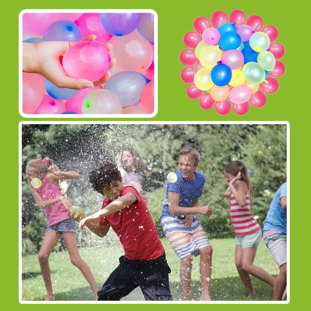111pcs/bag Water Balloons Rapid Injection Funny Summer Outdoor Water Balloon Bombs For Kids and Adults Beach Water Fight Toys
