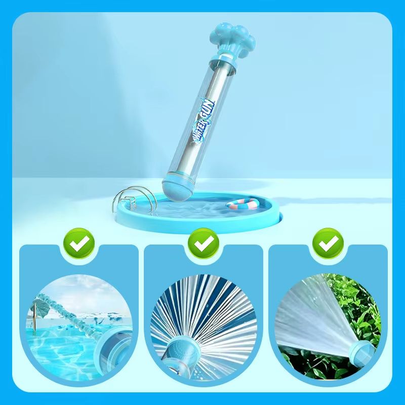 Fireworks Spray Water Pull-Back Water Gun Outdoor Splash Games for Pool Lawn Activities Kids Summer Interactive Water Spray Toys Beach Gift