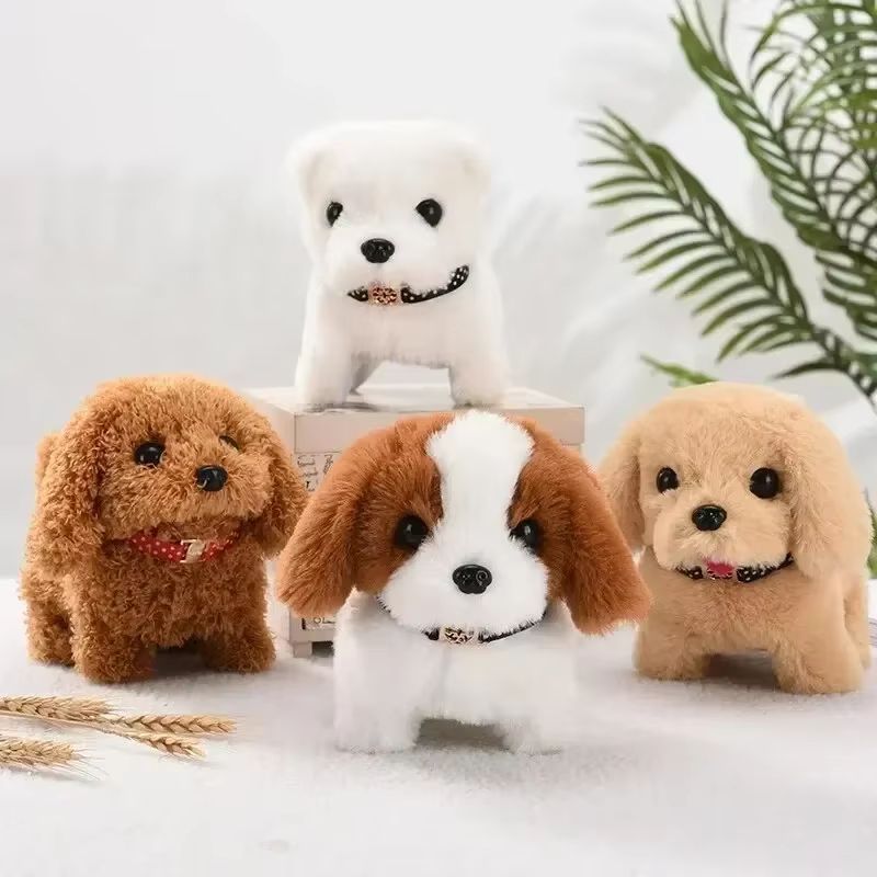 Baby Toy Dogs That Walks and Barks Tail Wagging Plush Interactive Electronic Pets Puppy Montessori Toys for Toddlers Kids Gift
