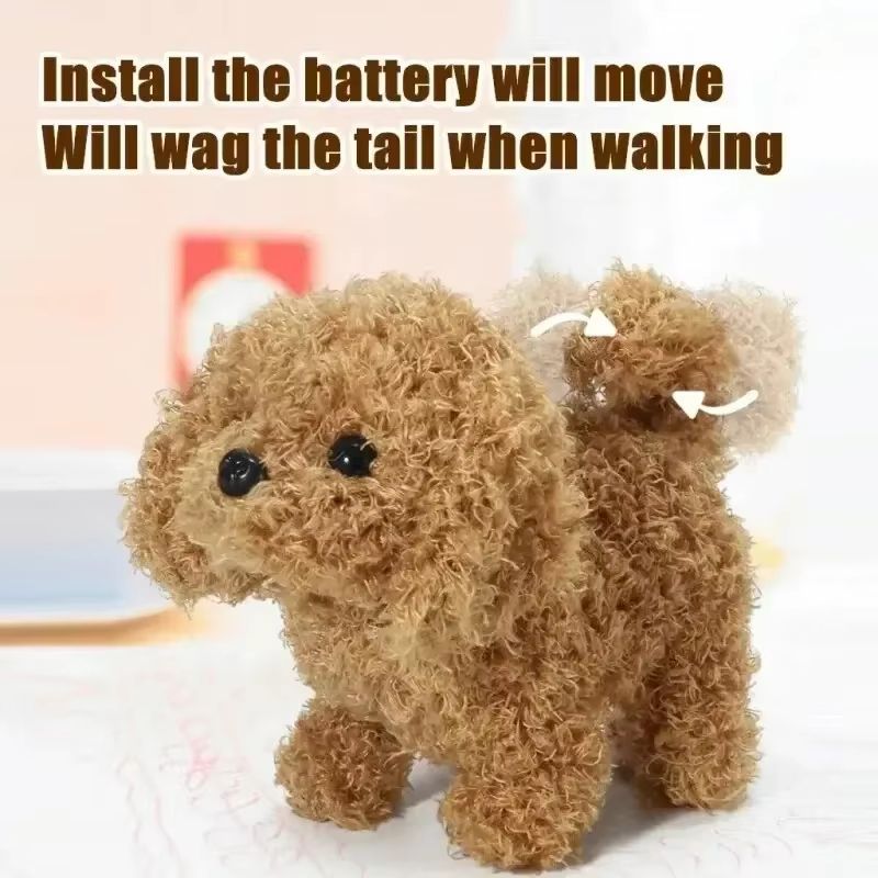 Baby Toy Dogs That Walks and Barks Tail Wagging Plush Interactive Electronic Pets Puppy Montessori Toys for Toddlers Kids Gift