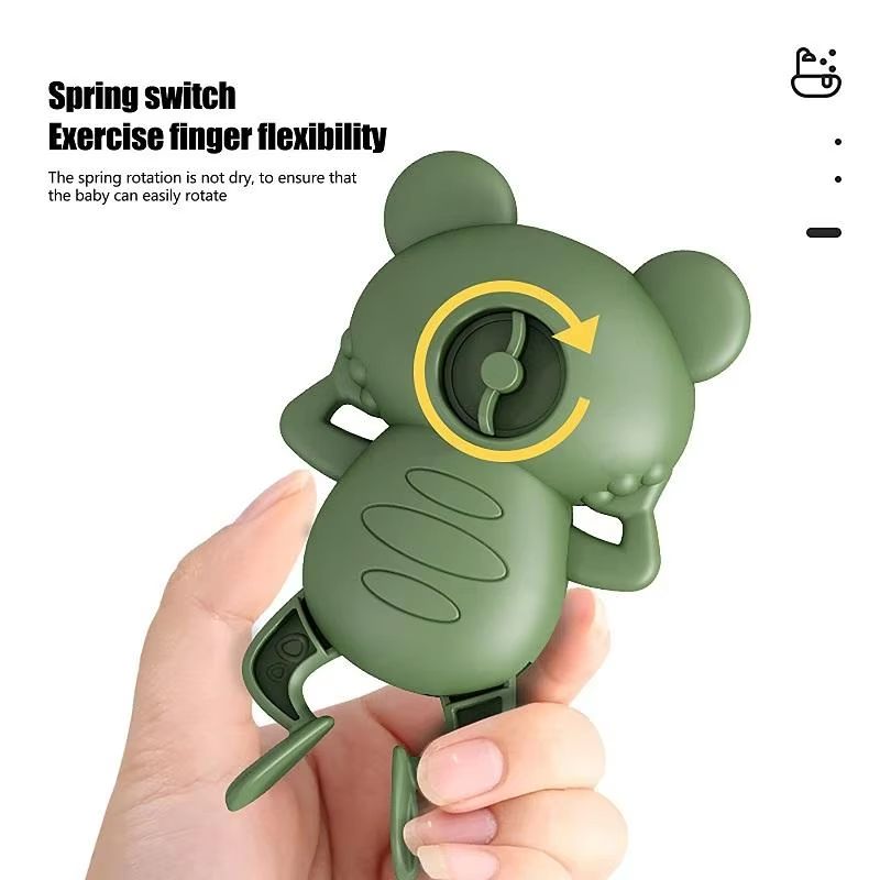 Bath Toys for Toddlers Chain Clockwork Swim Backstroke Little Frog Baby Bathe Cute Appease Animal Toy Gift Bath Toys Kids