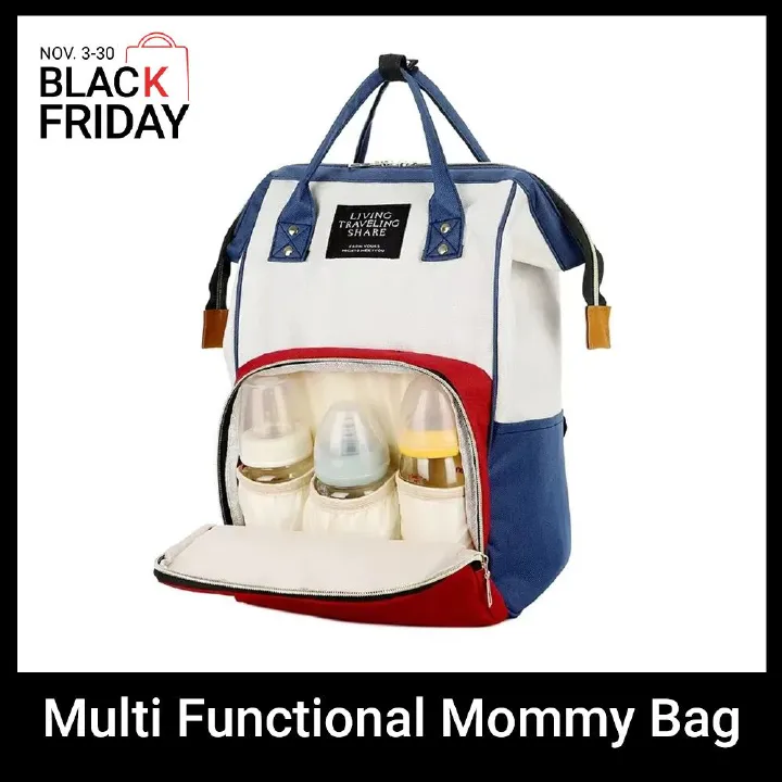 New Fashion Oxford Multi Functional Wear Resistant Insulation Large Capacity Zipper Mommy Bag Outdoor Travel Backpack