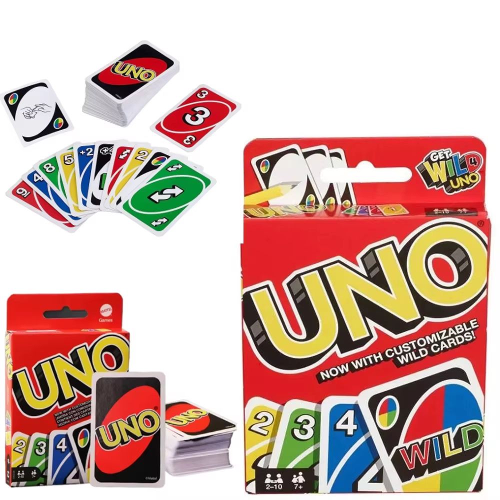 UNO Card Games Family Funny Entertainment Fun Playing Cards Kids Toys Gift Box uno Card Game Kids Toys