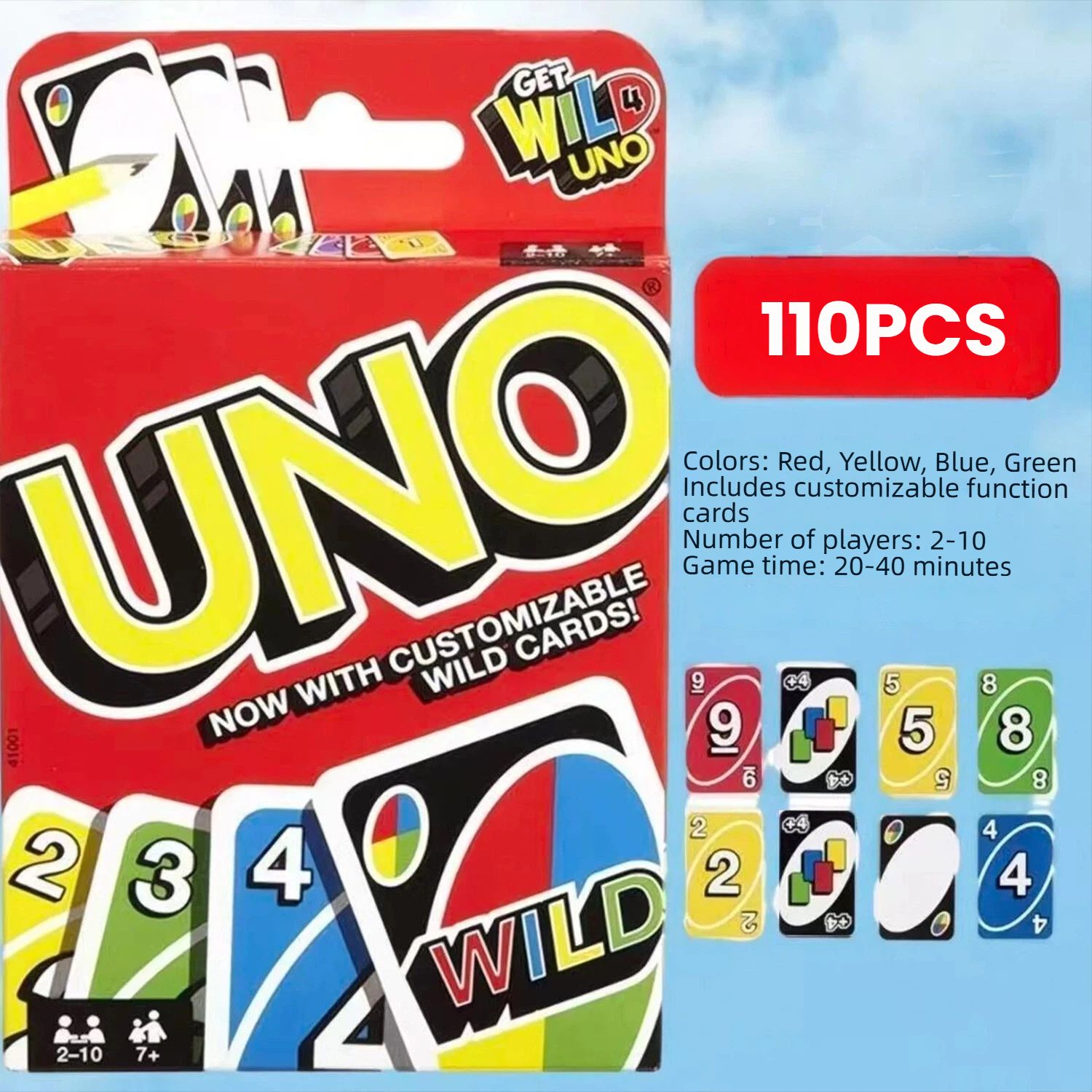 UNO Card Games Family Funny Entertainment Fun Playing Cards Kids Toys Gift Box uno Card Game Kids Toys