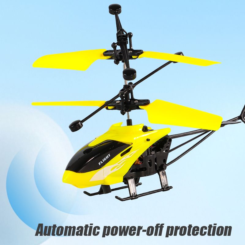 Mini Remote Control Aircraft Helicopter Rechargeable  Drone Toys Induction Hovering Safe Fall-resistant Airplane Children's Gifts