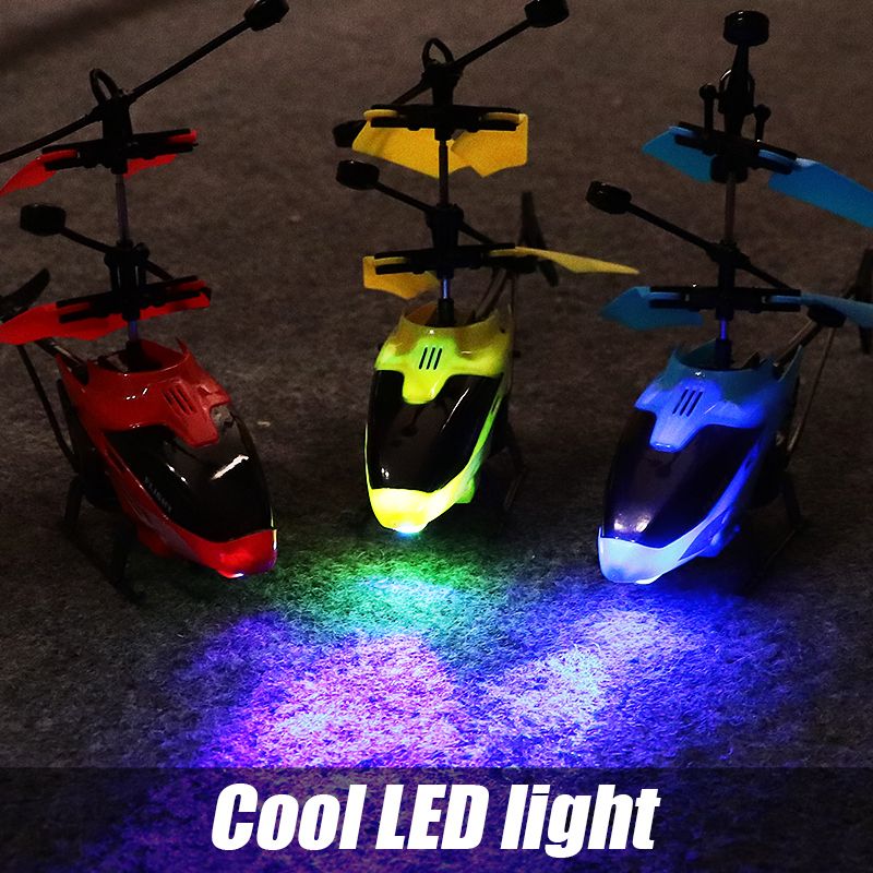 Mini Remote Control Aircraft Helicopter Rechargeable  Drone Toys Induction Hovering Safe Fall-resistant Airplane Children's Gifts