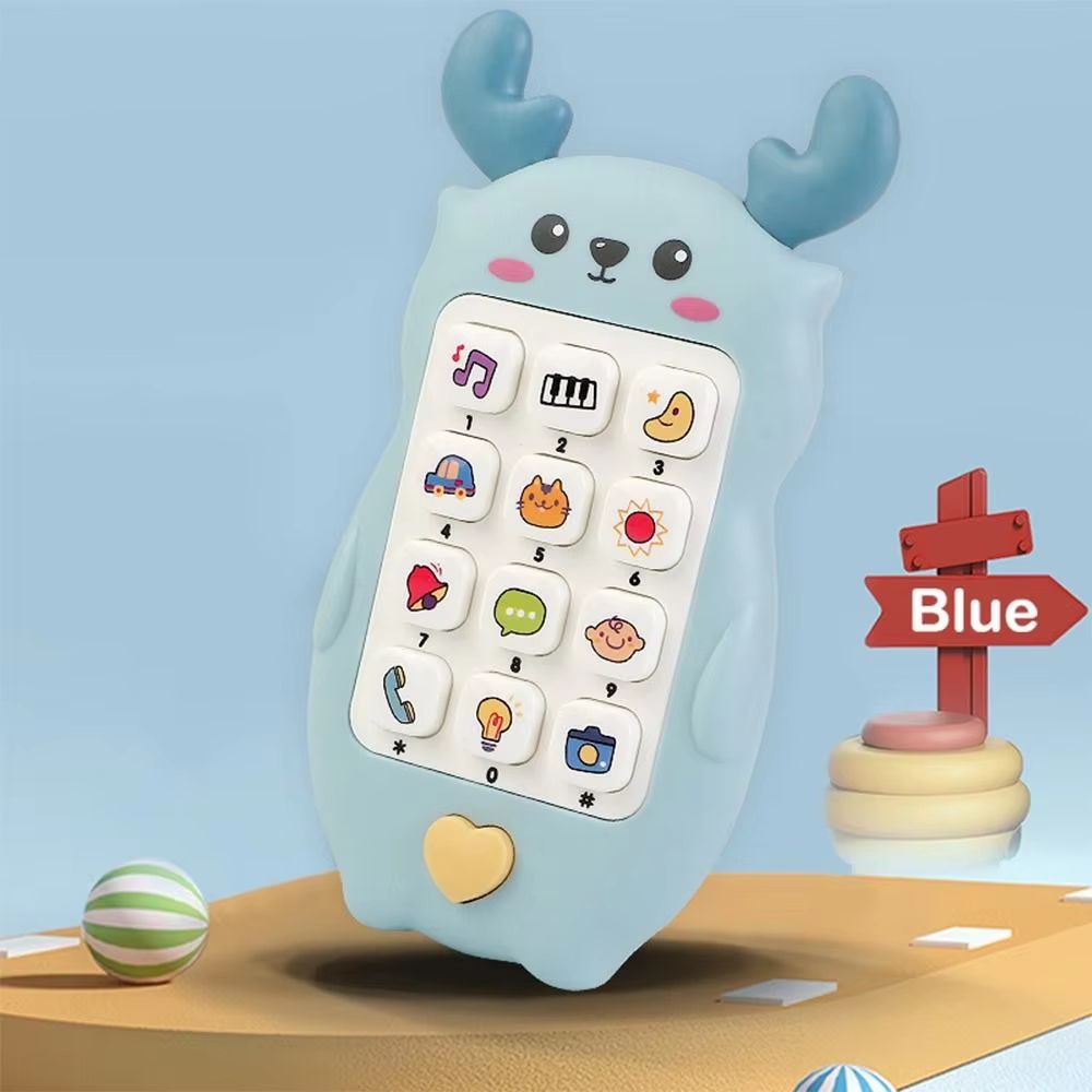 Baby Phone Toy Music Sound Telephone Sleeping Toys With Teether Simulation Phone Kids Infant Early Educational Learning Toy Birthday Gift