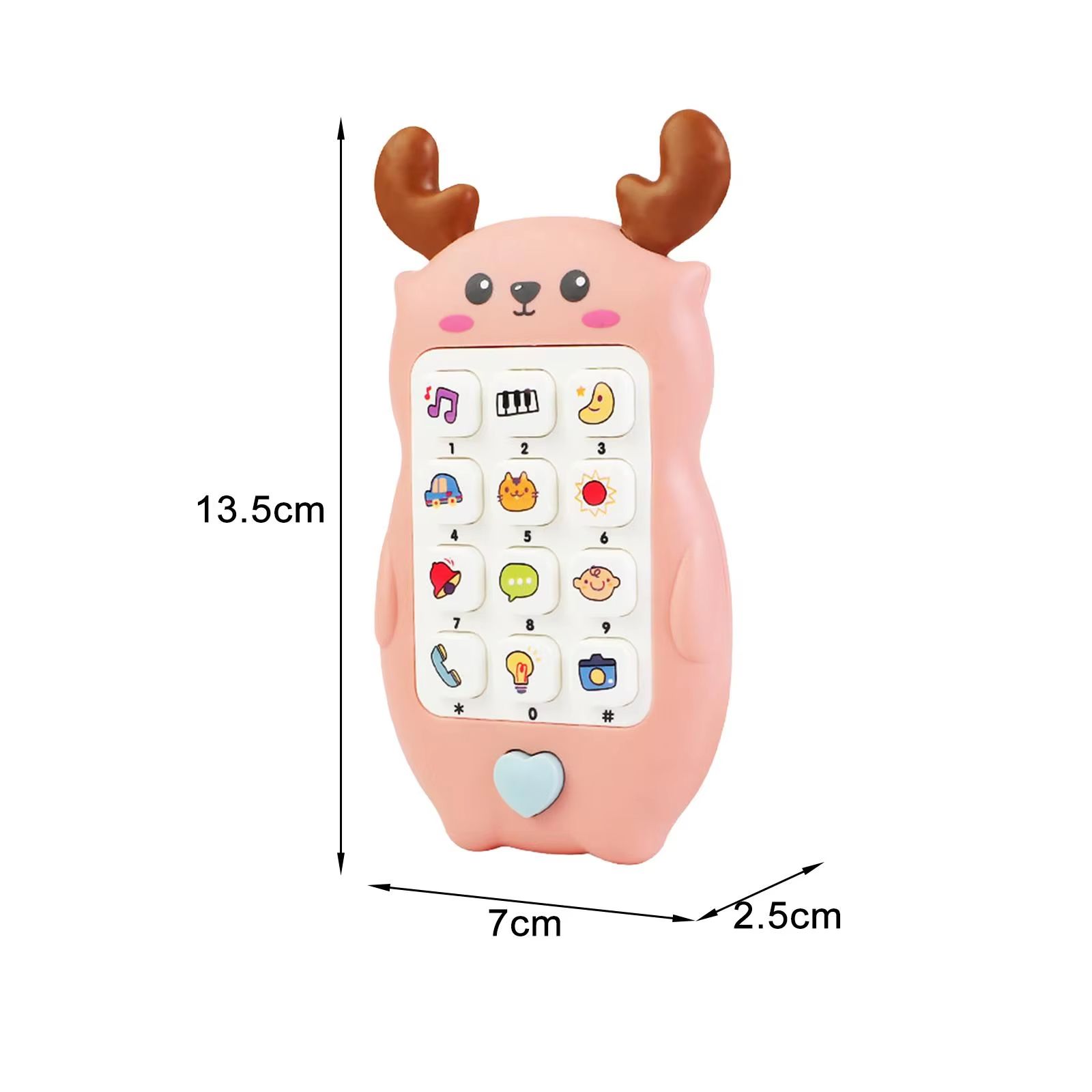 Baby Phone Toy Music Sound Telephone Sleeping Toys With Teether Simulation Phone Kids Infant Early Educational Learning Toy Birthday Gift
