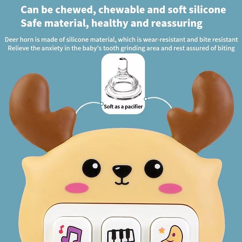 Baby Phone Toy Music Sound Telephone Sleeping Toys With Teether Simulation Phone Kids Infant Early Educational Learning Toy Birthday Gift