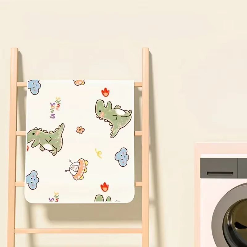 90x70cm Waterproof Washable Mattress Urine Mat for Baby Toddlers Cute Cartoon Bed Protector Diaper Bedding Urine Pads Cloth Breathable Menstrual Protection Baby Care