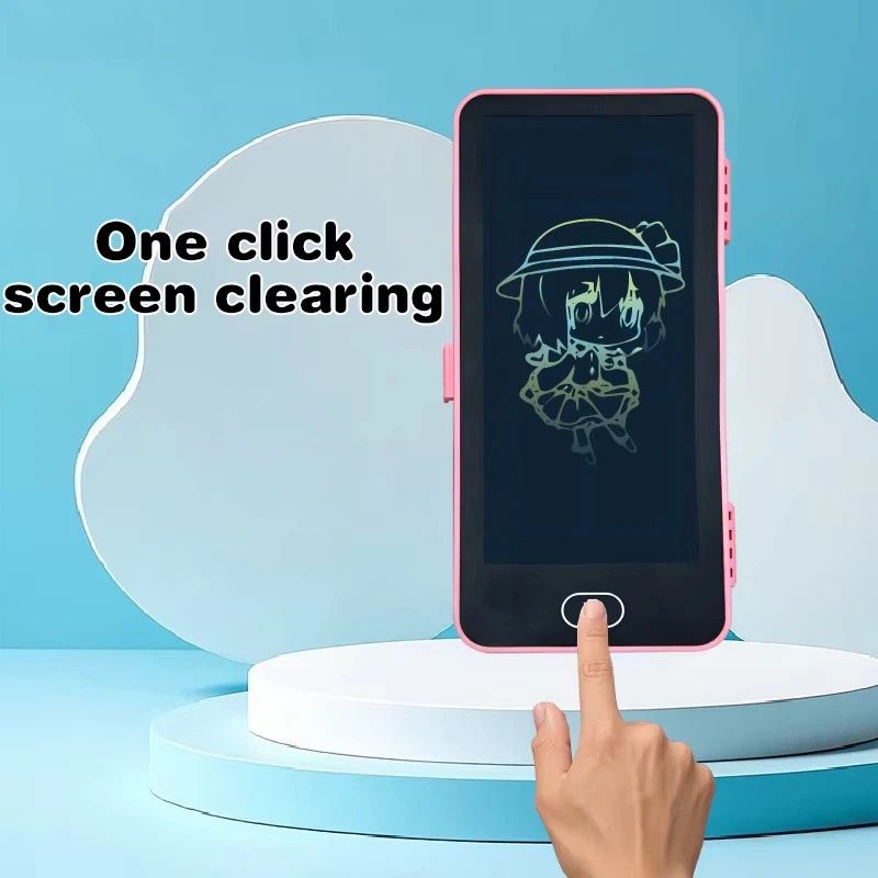 LCD Screen Pencil Case Handwriting 2-in-1 Stationery Box Erasable Drawing Board Cute Pen Bag School Office Supplies Magic Storage For E-Note Pad Toy Kids Gifts