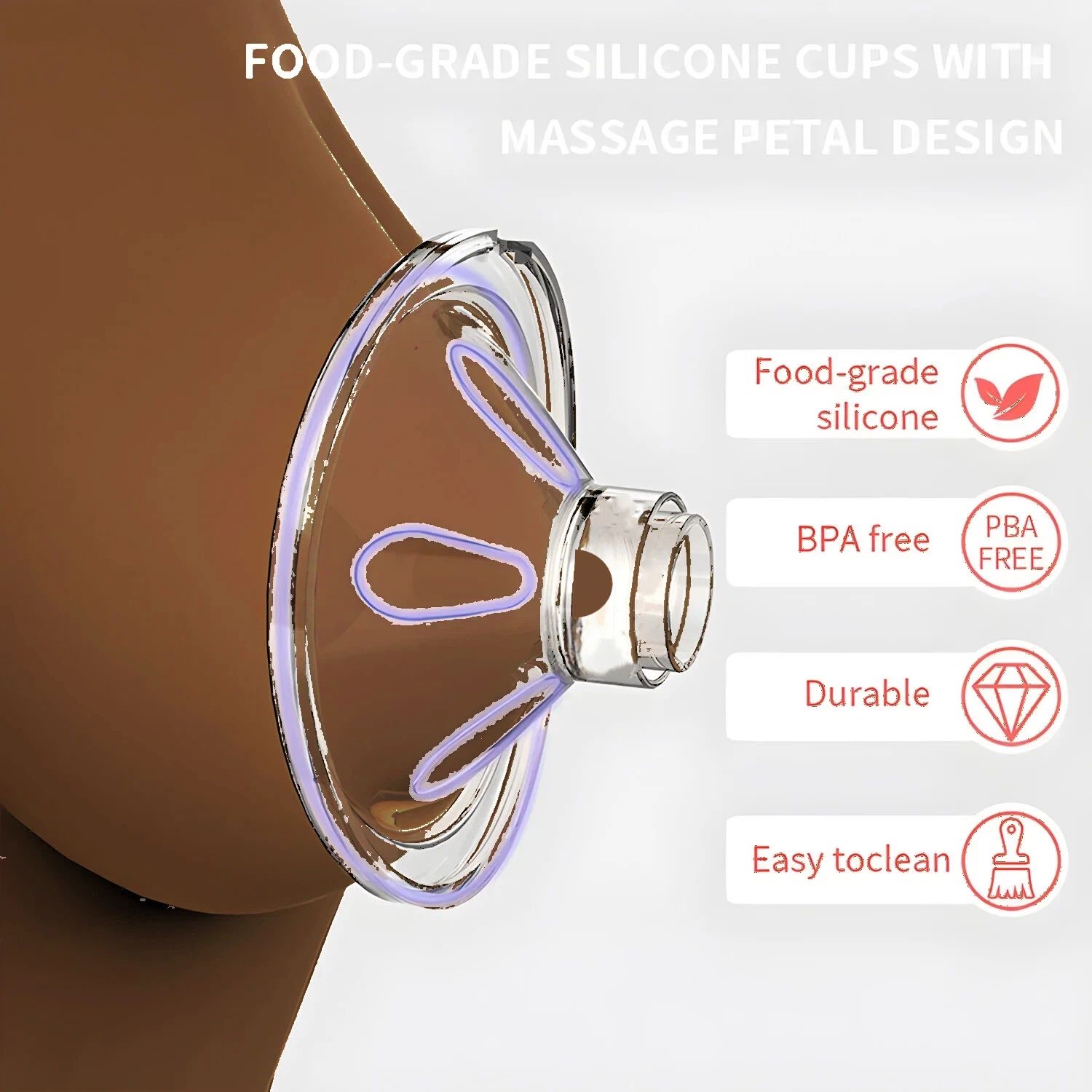 Smart Wearable Invisible Electric Breast Pump Portable High Suction Rechargeable Extractors BPA Free 3 Modes & 12 Levels Low Noise
