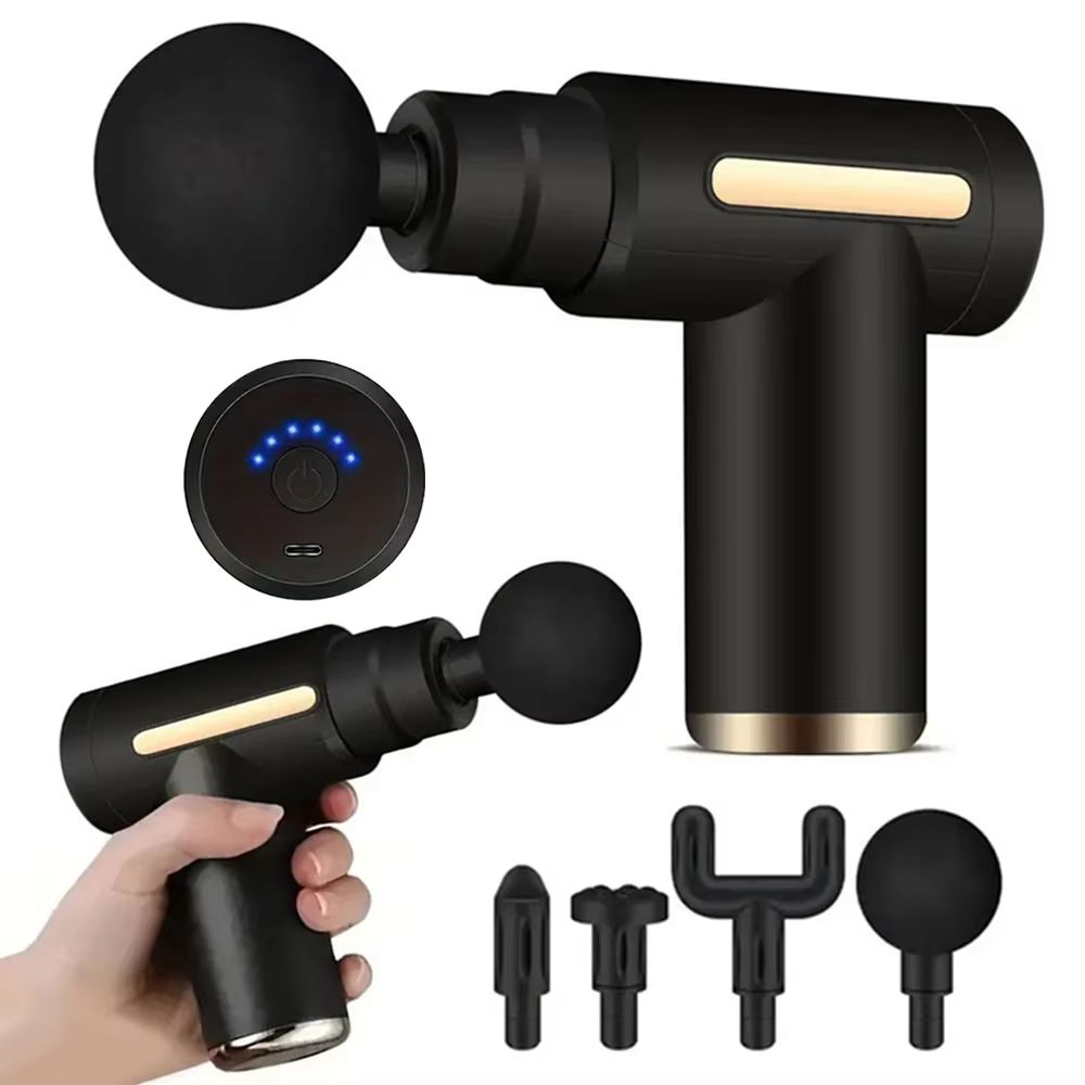 Portable Mini Wireless Muscle Massage Gun Compact Fascia Gun Silent Muscle Relaxation Vibration Massage Fitness Device