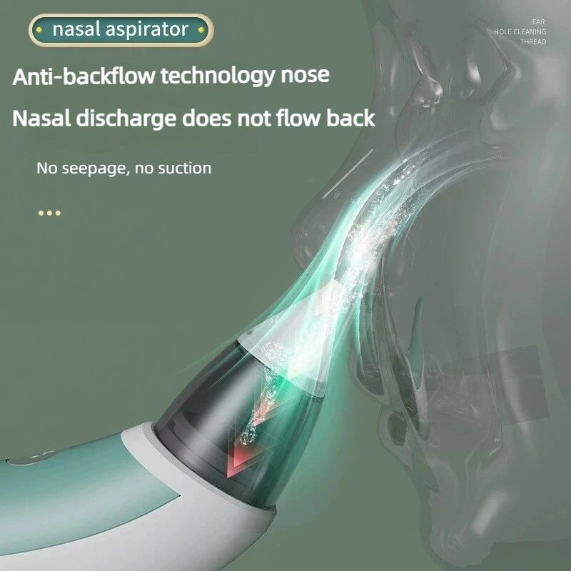 Smart Electric Baby Nasal Aspirator Absorber Equipment Silent Utensils Obstruction Rhinitis Cleaner New Born Items Care Tools Silicone Adjustable Health Safety Convenient Low Noise Rechargeable