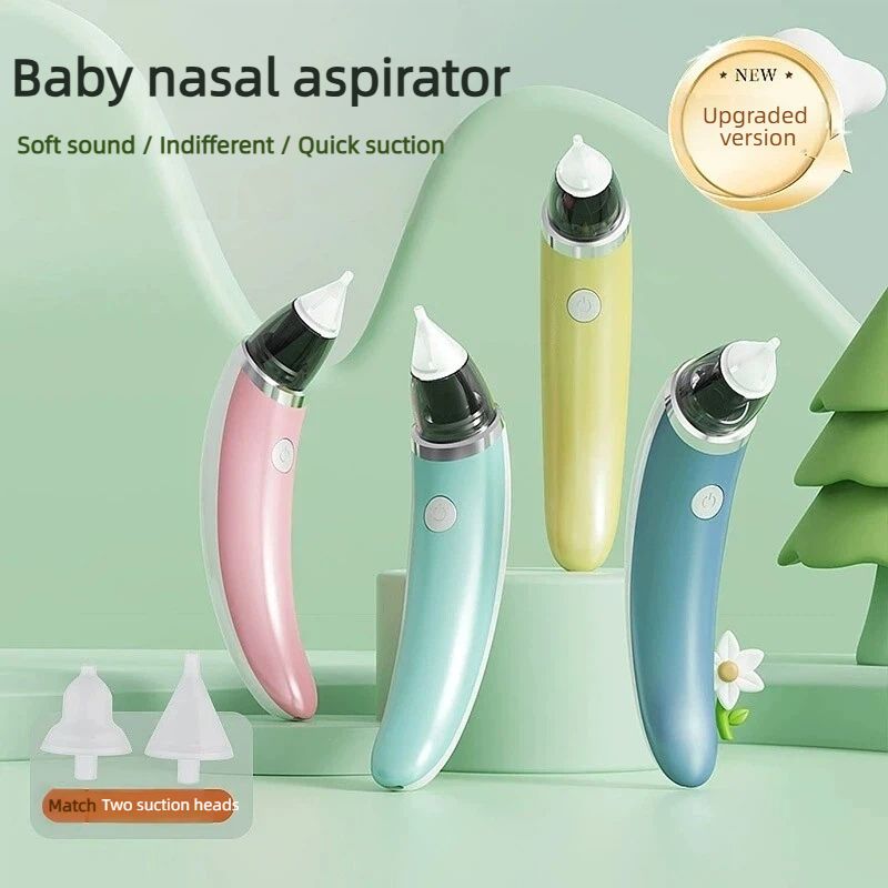 Smart Electric Baby Nasal Aspirator Absorber Equipment Silent Utensils Obstruction Rhinitis Cleaner New Born Items Care Tools Silicone Adjustable Health Safety Convenient Low Noise Rechargeable