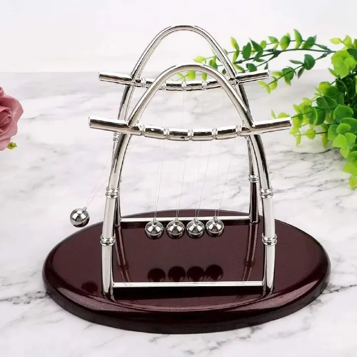 Newton Cradle Balance Steel Balls Perpetual Motion Collision Ball School Teaching Physics Science Pendulum Toy Office Home Decoration Craft Gifts