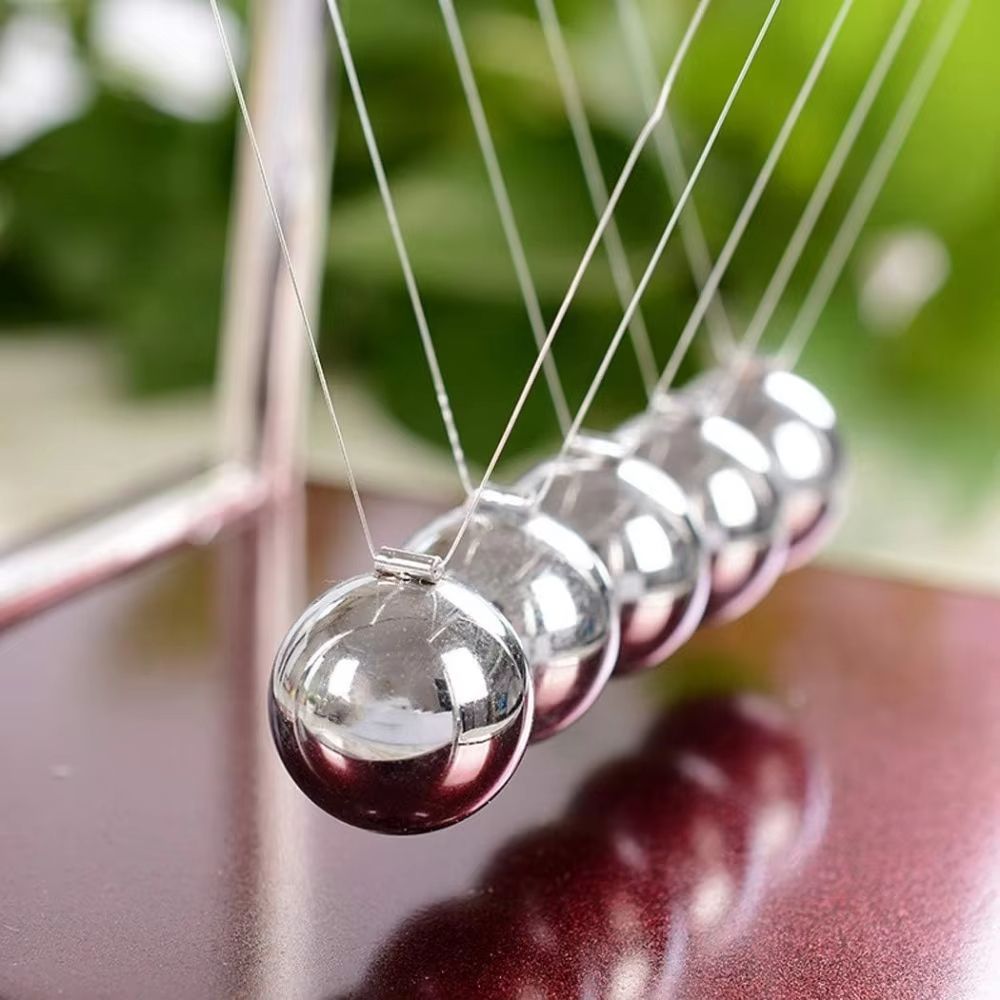 Newton Cradle Balance Steel Balls Perpetual Motion Collision Ball School Teaching Physics Science Pendulum Toy Office Home Decoration Craft Gifts