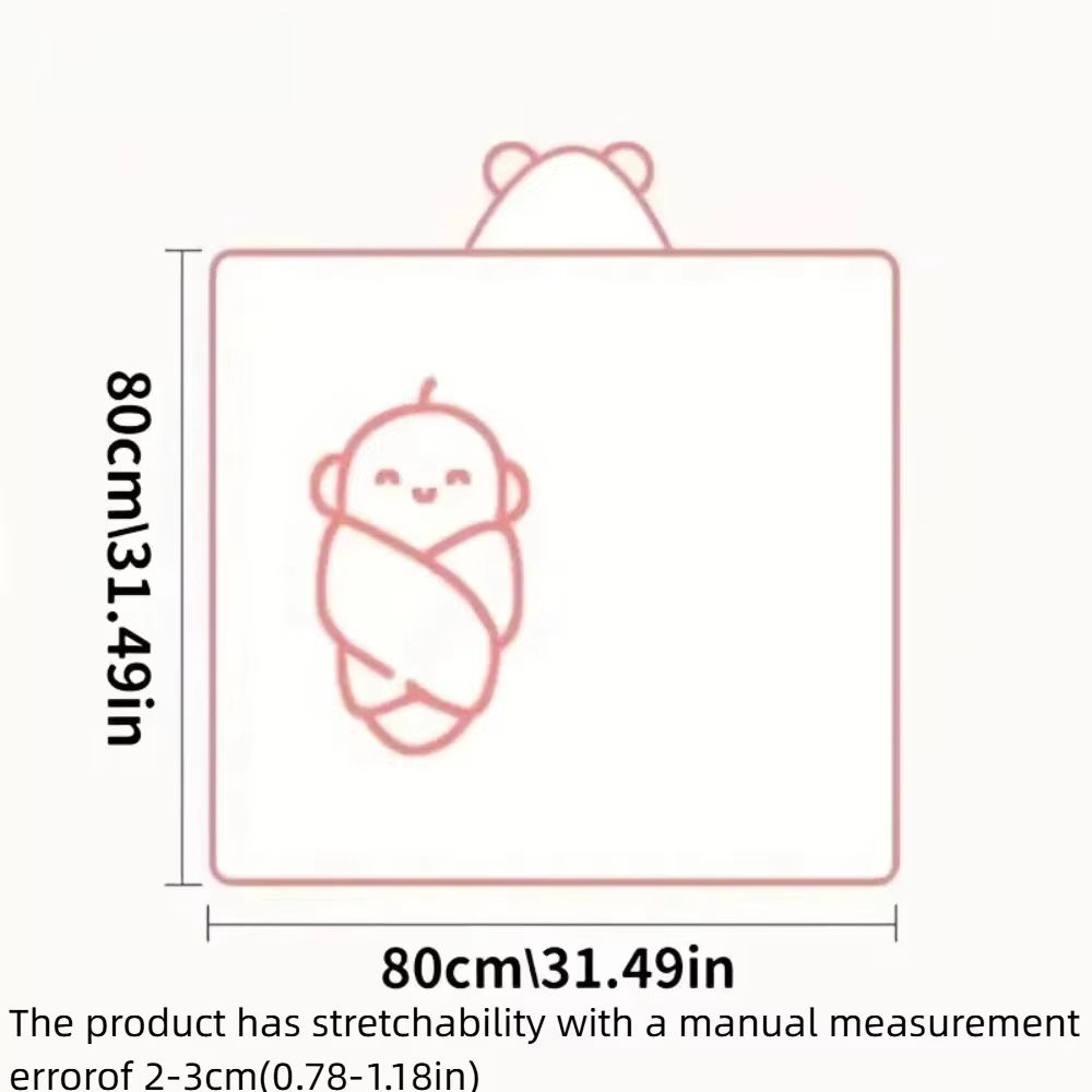 Cartoon Coral Fleece Animal Baby Bath Towels Soft Newborn Hooded Towel Blanket Toddler Bathrobe Warm Sleeping Swaddle Wrap for Boys Girls