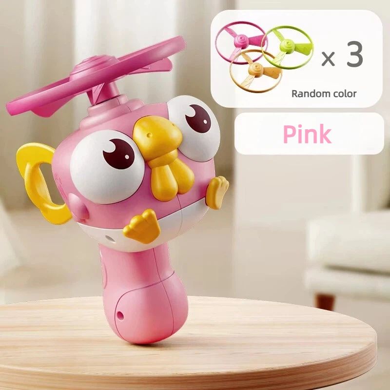 Flying Saucer For Kids Bamboo Dragonfly Toy Family Fun Backyard Games Launch Playset Interactive Catching Outdoor Toys With Spinners Sports Outside