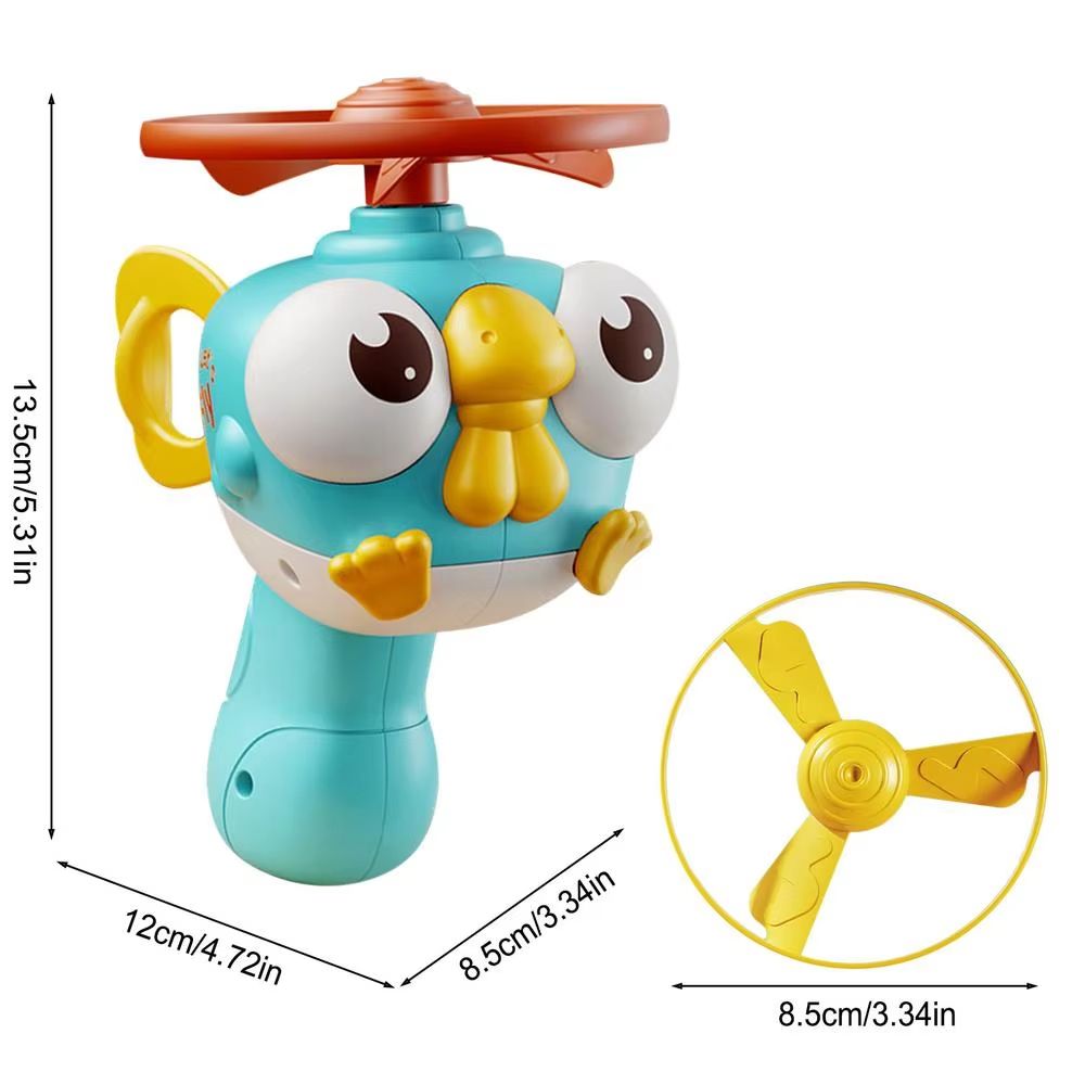 Flying Saucer For Kids Bamboo Dragonfly Toy Family Fun Backyard Games Launch Playset Interactive Catching Outdoor Toys With Spinners Sports Outside