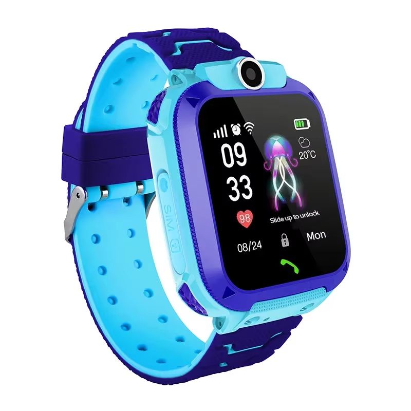 Q12 Kids Smart Watch Waterproof LBS Location Support Hebrew 2G SIM Card Voice Chat  Listen Baby Tracking Boys Girls Smartwatch Clock Gift Children's Smart Phone Watch