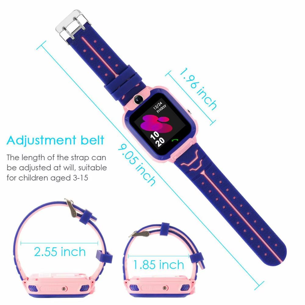 Q12 Kids Smart Watch Waterproof LBS Location Support Hebrew 2G SIM Card Voice Chat  Listen Baby Tracking Boys Girls Smartwatch Clock Gift Children's Smart Phone Watch