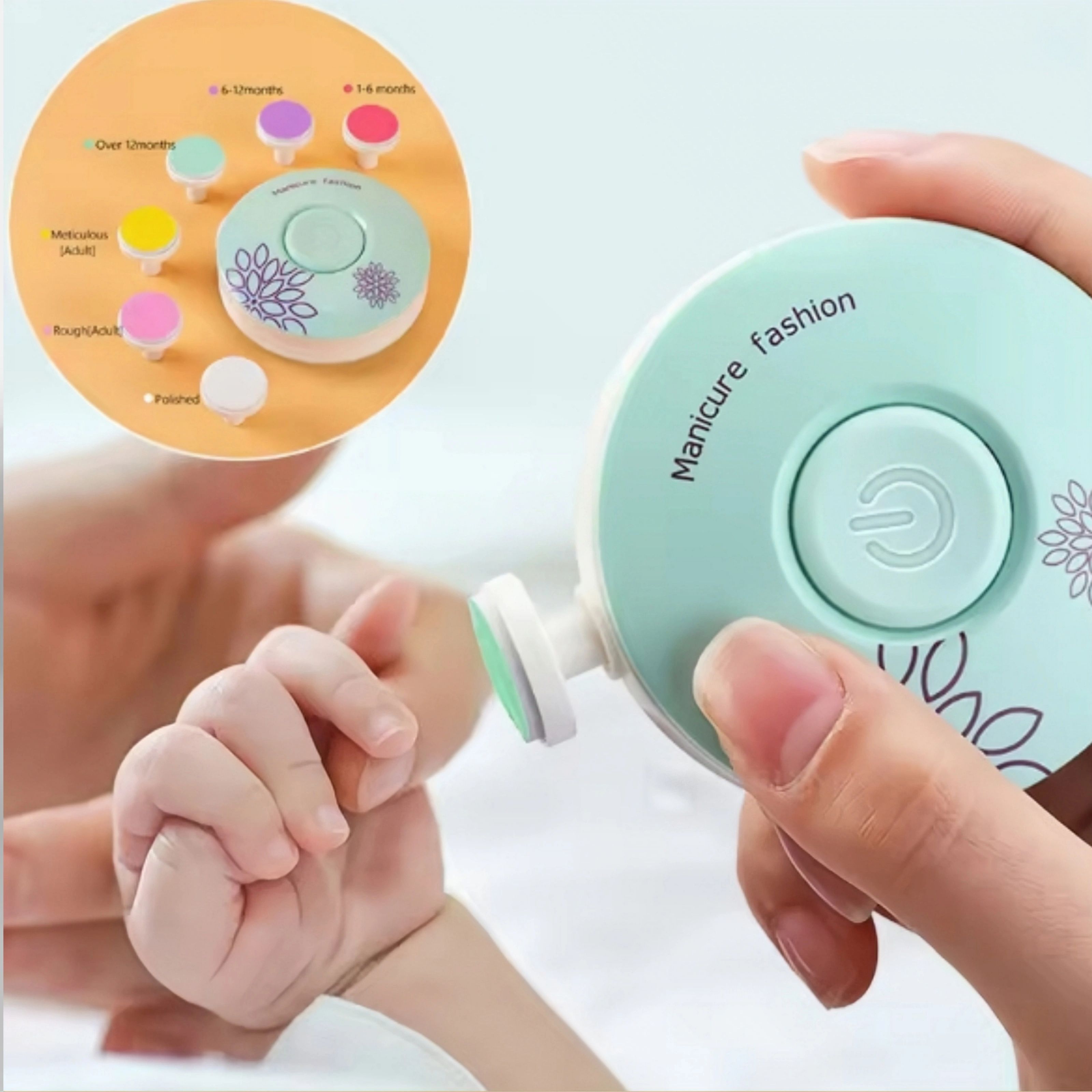 Baby Electric Nail Clippers Children's Nail Polishing Tools Baby Manicure Scissors Baby Hygiene Kits Newborn Nail Clippers