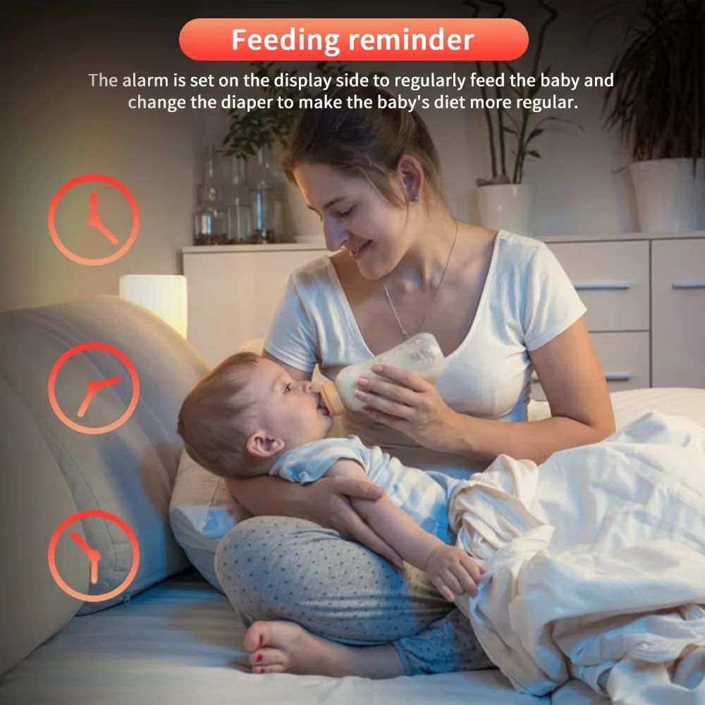 3.5 inch Wireless Video Baby Monitor With Lullabies Night Vision Temperature Monitoring 2 Way Audio Talk Baby Nanny Security Camera