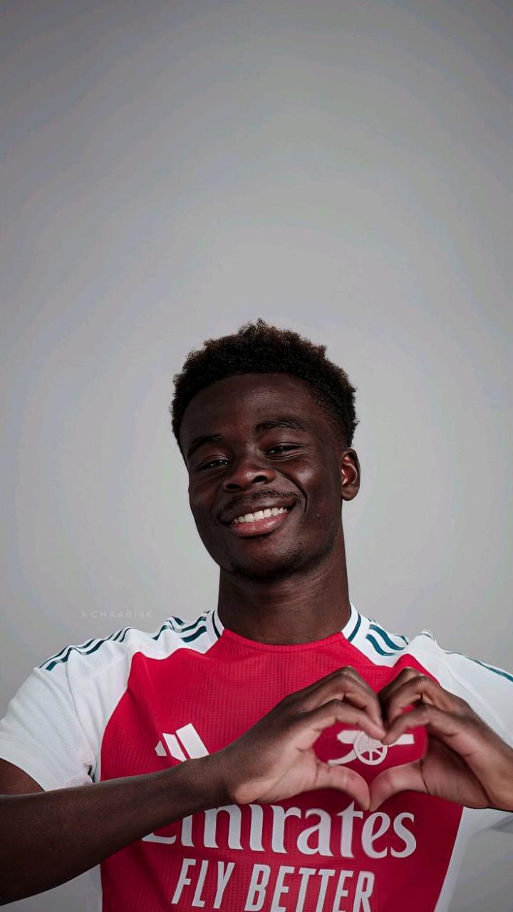 Custom/branded authentic/original bukayo saka home and away jersey/kit arsenal