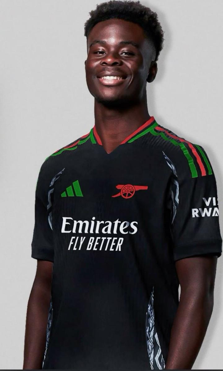 Custom/branded authentic/original bukayo saka home and away jersey/kit arsenal