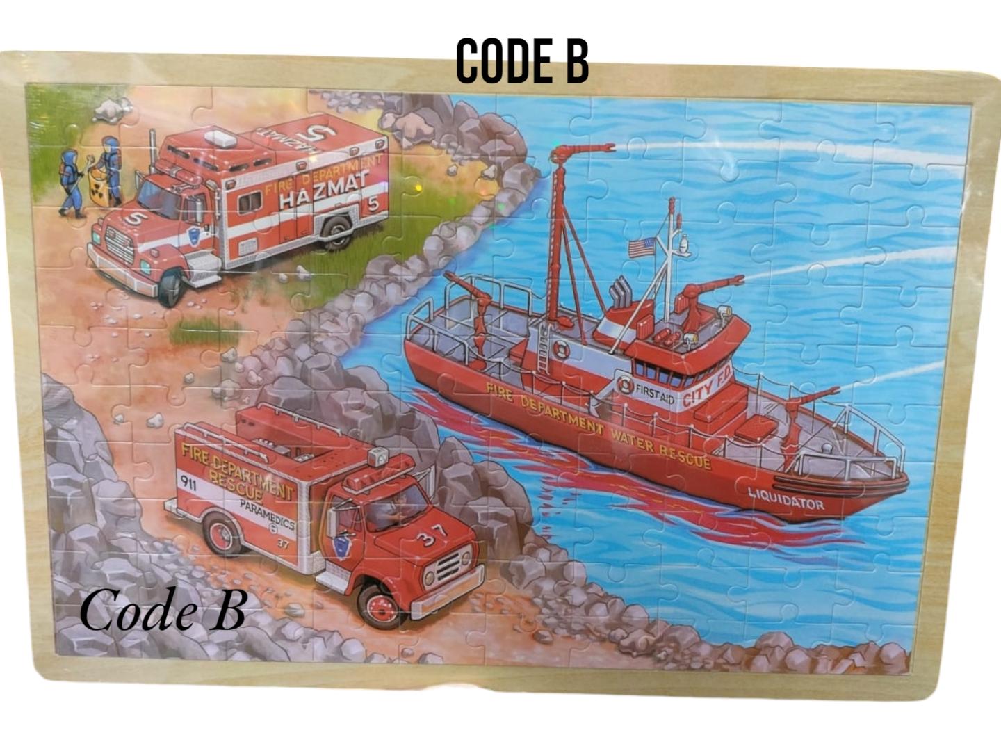 Hot 100 Pcs Wooden Puzzle Kids Cartoon Jigsaw Puzzles Baby Educational Learning Interactive Toys For Children
